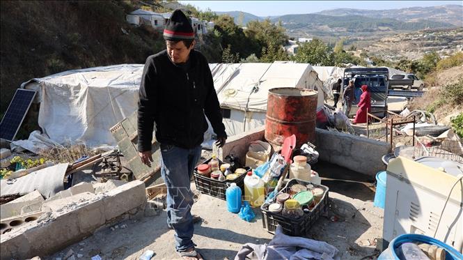 Người dân tại Idlib, Syria. Ảnh: THX/TTXVN