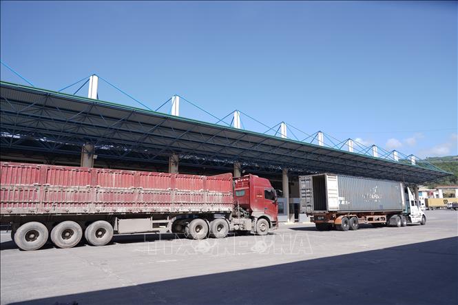 Lao Bao is a transit point for goods from Laos into Vietnam. VNA Photo 