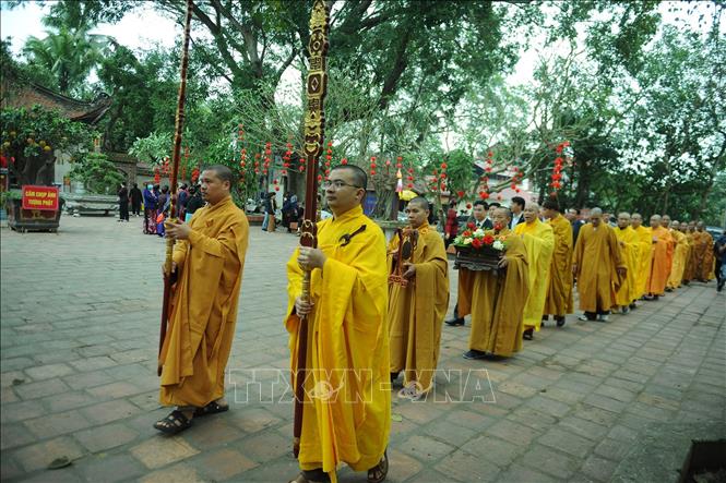 Lễ hội chùa Vĩnh Nghiêm là một lễ hội lớn đầu năm của tỉnh Bắc Ninh. Ảnh: Việt Hùng – TTXVN

