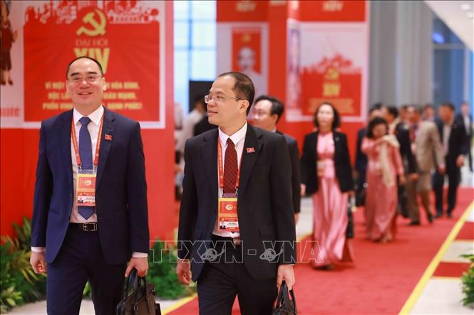 Đại biểu đến dự Đại hội. Ảnh: TTXVN