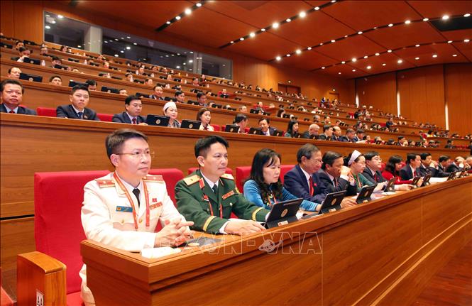 Các đại biểu dự phiên họp trù bị Đại hội Đảng toàn quốc lần thứ XIV. Ảnh: TTXVN