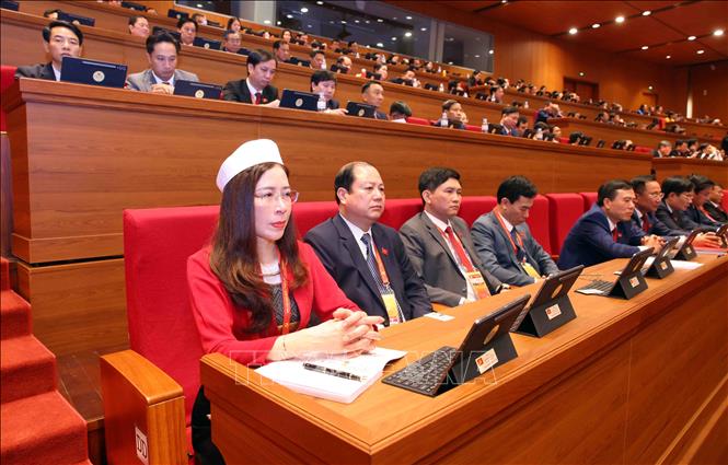 Các đại biểu dự phiên họp trù bị Đại hội Đảng toàn quốc lần thứ XIV. Ảnh: TTXVN