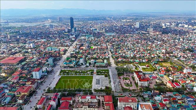 Một góc phường Thành Sen - đô thị trung tâm của tỉnh Hà Tĩnh. Ảnh: Hữu Quyết - TTXVN