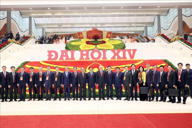 Các đại biểu dự phiên khai mạc Đại hội chụp ảnh lưu niệm. Ảnh: TTXVN
