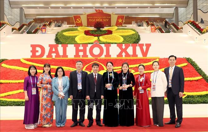 Các đại biểu dự phiên khai mạc Đại hội chụp ảnh lưu niệm. Ảnh: TTXVN