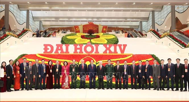 Các đại biểu dự phiên khai mạc Đại hội chụp ảnh lưu niệm. Ảnh: TTXVN
