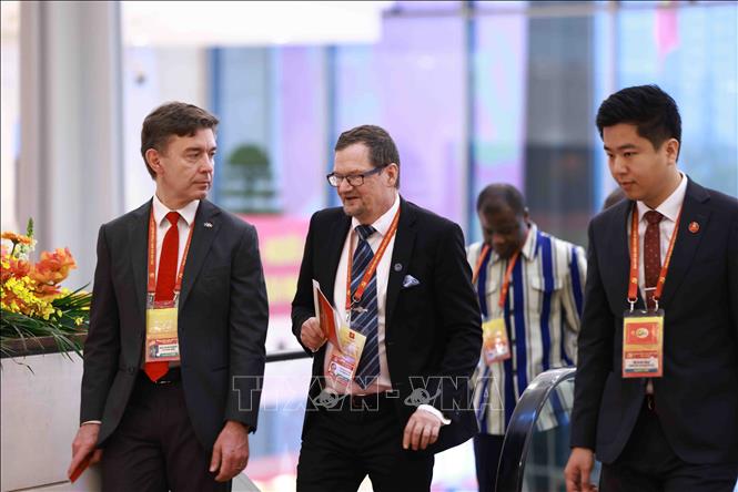 International delegates attend the opening ceremony of the 14th National Congress of the Communist Party of Vietnam. Photo: VNA 