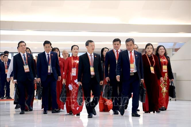 Delegates at the 14th National Party Congress' opening ceremony. Photo: VNA 