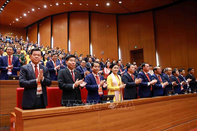 Các đại biểu tham dự phiên khai mạc Đại hội XIV của Đảng. Ảnh: TTXVN