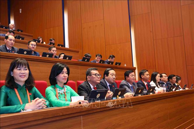 Các đại biểu tham dự phiên khai mạc Đại hội XIV của Đảng. Ảnh: TTXVN