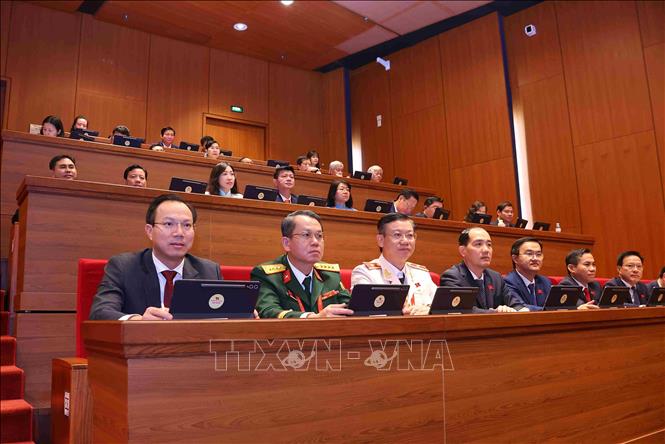 Các đại biểu tham dự phiên khai mạc Đại hội XIV của Đảng. Ảnh: TTXVN