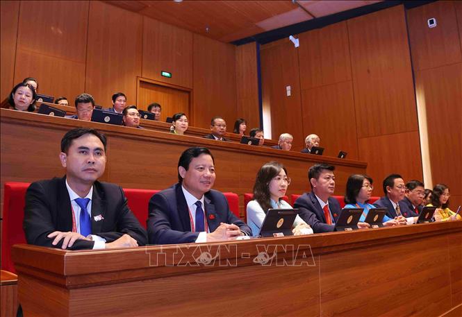 Các đại biểu tham dự phiên khai mạc Đại hội XIV của Đảng. Ảnh: TTXVN