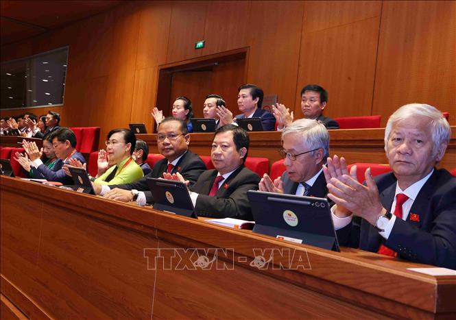 Các đại biểu tham dự phiên khai mạc Đại hội XIV của Đảng. Ảnh: TTXVN