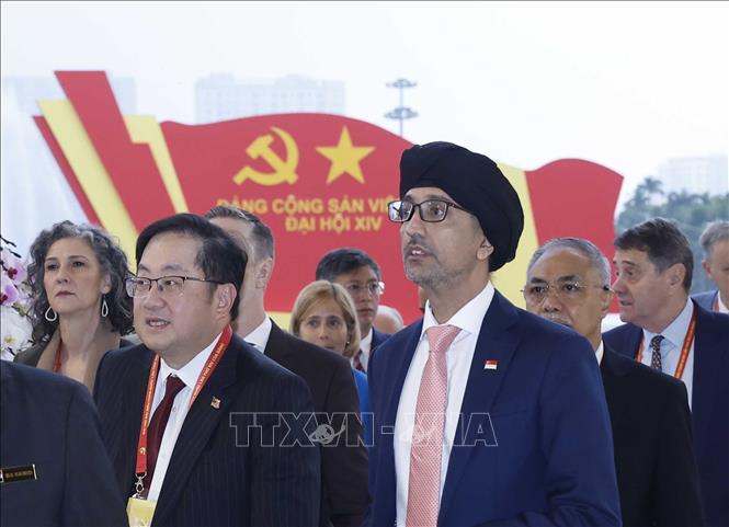 Đại biểu quốc tế đến dự phiên khai mạc. Ảnh: TTXVN