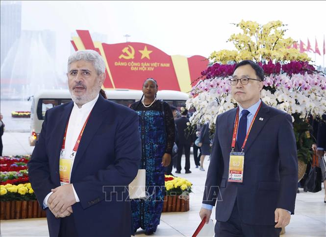 Đại biểu quốc tế đến dự phiên khai mạc. Ảnh: TTXVN