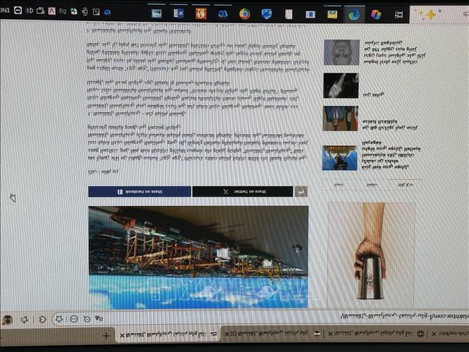 Báo Sada Al-Khbar của Ai Cập đánh giá tự chủ chiến lược của Việt Nam phát triển lên tầm cao mới (ảnh chụp màn hình). Ảnh: Nguyễn Trường-PVTTXVN tại Ai Cập