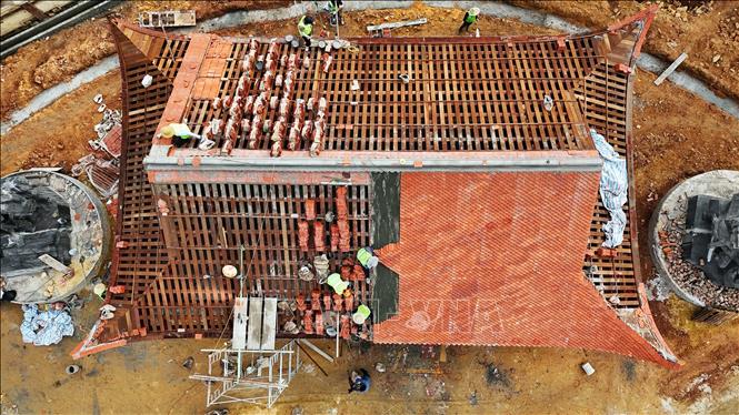 Dự kiến Dự án tu bổ, tôn tạo khu mộ và khu lưu niệm cố Tổng Bí thư Hà Huy Tập sẽ hoàn thành vào tháng 3/2026. Ảnh: Hữu Quyết - TTXVN