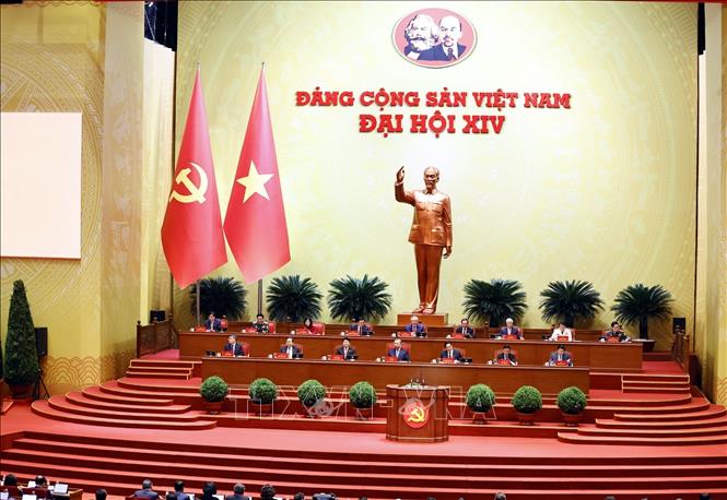 Đoàn Chủ tịch điều hành Đại hội. Ảnh: TTXVN