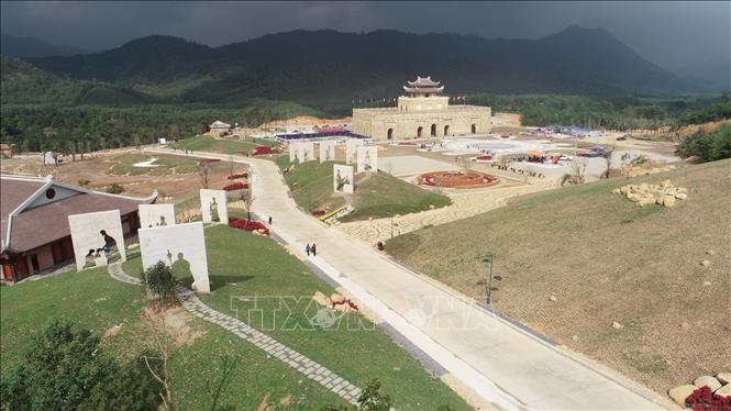 Một góc khu trung tâm Khu du lịch tâm linh - sinh thái Tây Yên Tử. Ảnh: Việt Hùng – TTXVN 