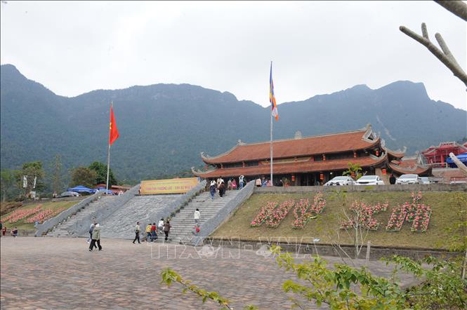 Chùa Hạ nằm trong quần thể Khu du lịch Tây Yên Tử. Ảnh: Việt Hùng – TTXVN
