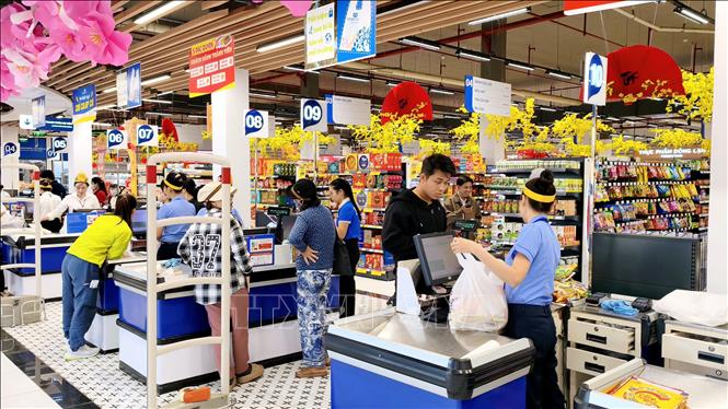 Siêu thị Co.opmart Thanh Hà tại phường Phan Rang (Khánh Hòa) đáp ứng nhu cầu mua sắm đa dạng của người dân. Ảnh: Nguyễn Thành – TTXVN