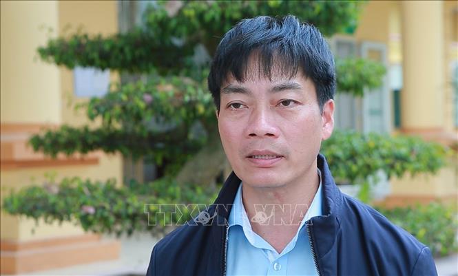 Ông Đỗ Đình Điểm, Phó Bí thư Thường trực Đảng ủy phường Vị Khê, bày tỏ tỏ niềm tin sâu sắc, kỳ vọng Đại hội sẽ đề ra những quyết sách đúng đắn, đáp ứng yêu cầu phát triển đất nước trong thời kỳ mới. Ảnh: Công Luật - TTXVN