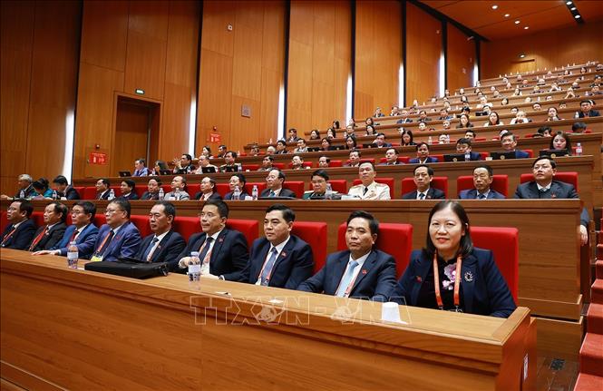 Đại biểu Đảng bộ tỉnh Thanh Hoá dự Đại hội. Ảnh: TTXVN
