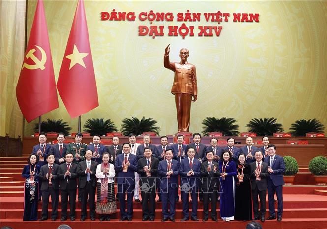 Đoàn đại biểu Đảng bộ tình Nghệ An tham dự Đại hội. Ảnh: TTXVN