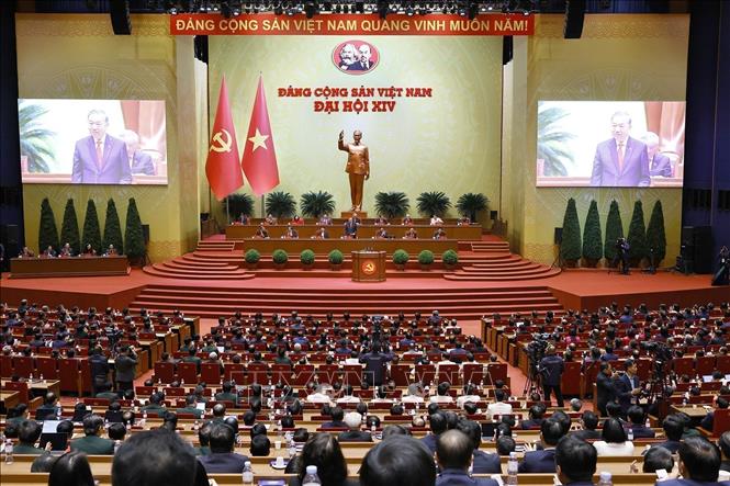 Tổng Bí thư Tô Lâm, Chủ tịch Đoàn Chủ tịch điều hành phiên họp. Ảnh: TTXVN