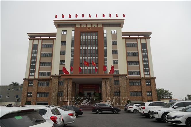 Trụ sở Trung tâm Phục vụ hành chính công xã An Lão, thành phố Hải Phòng. Ảnh: Tiến Vĩnh –TTXVN