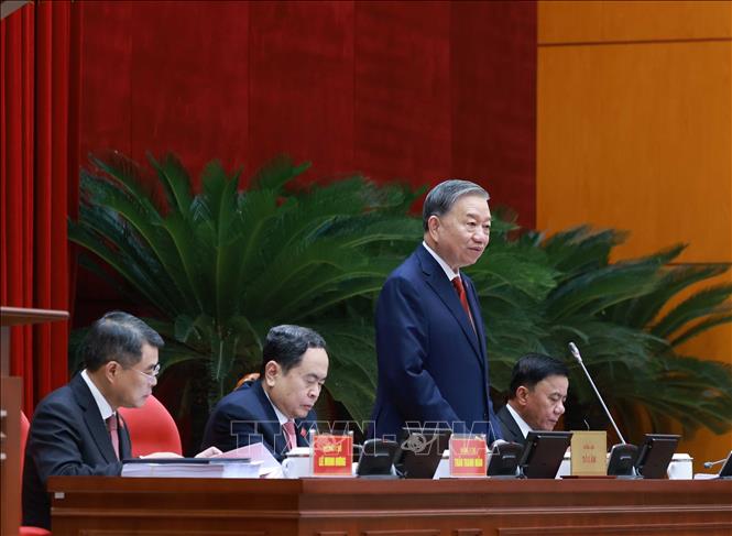 Tổng Bí thư Tô Lâm phát biểu. Ảnh: TTXVN