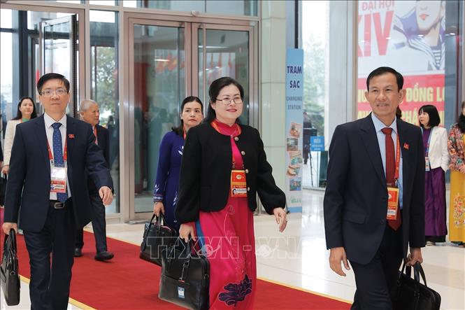 Các đại biểu tới dự phiên bế mạc. Ảnh: TTXVN