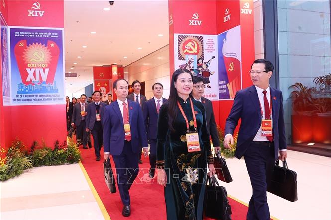 Các đại biểu tới dự phiên bế mạc. Ảnh: TTXVN