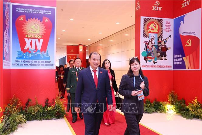 Các đại biểu tới dự phiên bế mạc. Ảnh: TTXVN