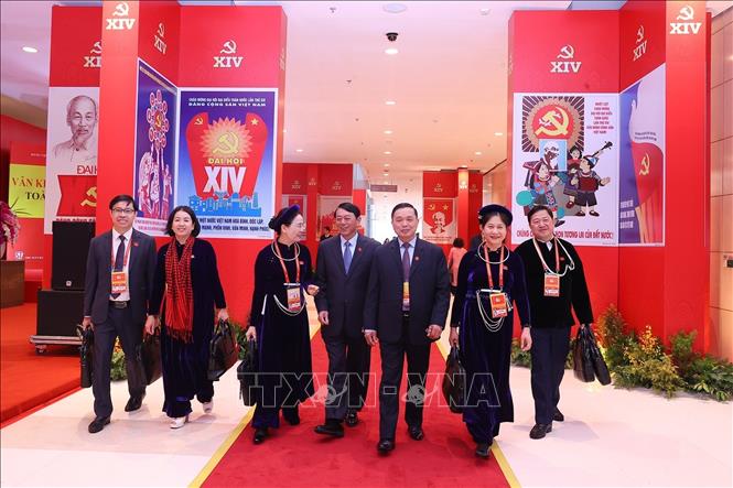 Các đại biểu tới dự phiên bế mạc. Ảnh: TTXVN