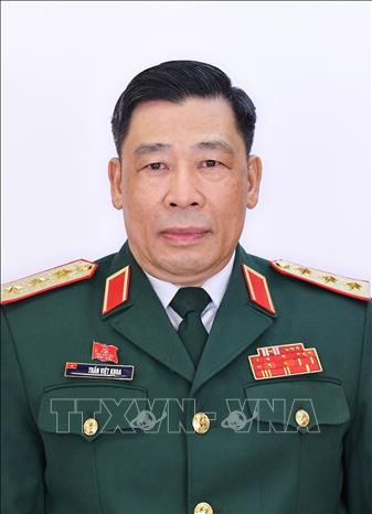 Đồng chí Trần Việt Khoa, Ủy viên Trung ương Đảng, Ủy viên Quân ủy Trung ương, Thượng tướng, Phó Bí thư Đảng ủy, Giám đốc Học viện Quốc phòng, Bộ Quốc phòng. Ảnh: TTXVN