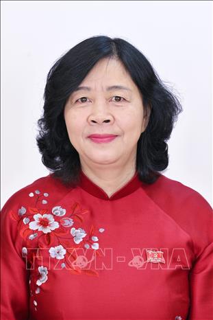 Đồng chí Bùi Thị Minh Hoài, Ủy viên Bộ Chính trị, Bí thư Trung ương Đảng, Bí thư Đảng ủy Mặt trận Tổ quốc, các đoàn thể Trung ương, Chủ tịch Ủy ban Trung ương Mặt trận Tổ quốc Việt Nam. Ảnh: TTXVN