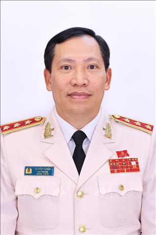 Đồng chí Lê Văn Tuyến, Ủy viên Ban Thường vụ Đảng ủy Công an Trung ương, Thượng tướng, Thứ trưởng Bộ Công an. Ảnh: TTXVN