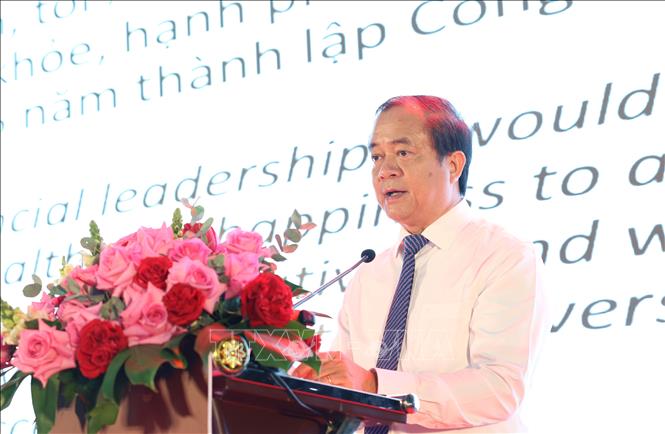 Phó Chủ tịch UBND tỉnh Tây Ninh Nguyễn Hồng Thanh phát biểu chúc mừng tại buổi lễ. Ảnh: Thanh Tân - TTXVN 