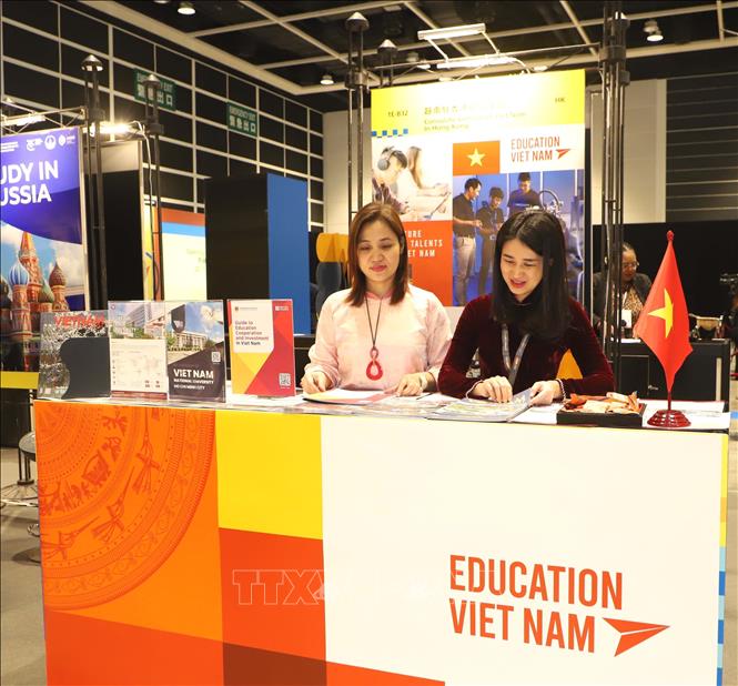 The Vietnamese booth at the Expo. VNA Photo: Xuân Vịnh