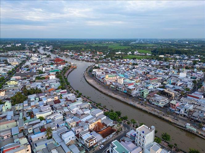 Phường Rạch Giá có diện tích 45,52 km2, dân số 250.661 người, thành lập trên cơ sở nhập 9 phường cũ (phường Vĩnh Quang, Vĩnh Thanh, Vĩnh Thanh Vân, Vĩnh Lạc, An Hòa, Vĩnh Hiệp, An Bình, Rạch Sỏi và Vĩnh Lợi). Ảnh: Khánh Hoà – TTXVN 

