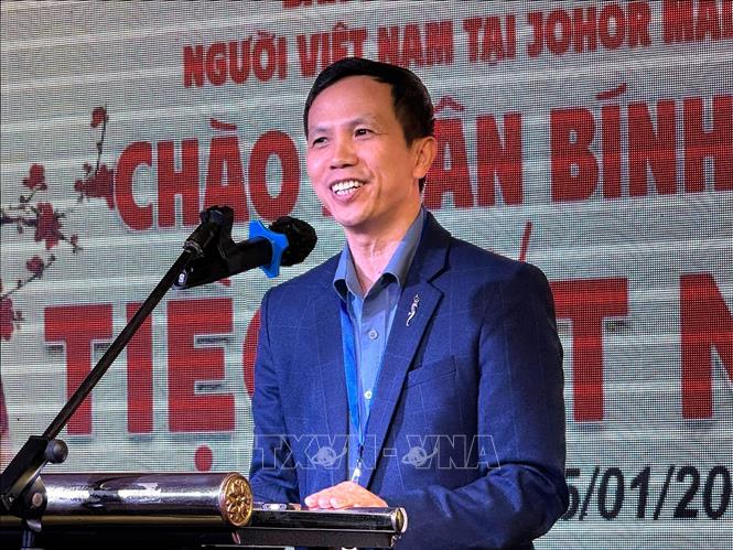 Ông Nguyễn Bá Tân, đại diện Đại sứ quán Việt Nam tại Malaysia, phát biểu. Ảnh: Viên Luyến – PV TTXVN tại Malaysia