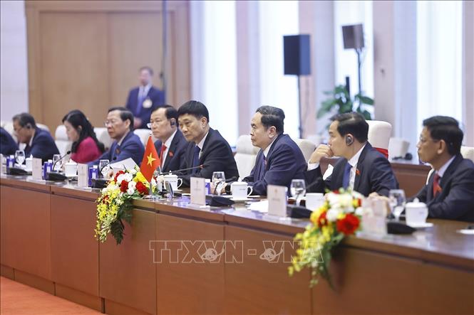 Chủ tịch Quốc hội Trần Thanh Mẫn phát biểu. Ảnh: Doãn Tấn – TTXVN