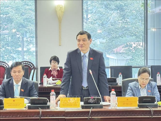 Chủ nhiệm Ủy ban Văn hóa và Xã hội Nguyễn Đắc Vinh phát biểu định hướng hội nghị. Ảnh: Hải Ngọc - TTXVN