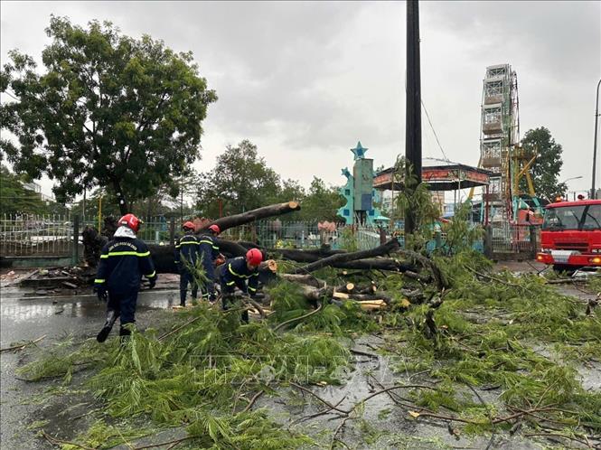 Theo dự báo, mùa mưa năm 2026 tại Cà Mau sẽ tiềm ẩn các hiện tượng thời tiết nguy hiểm như dông lốc, sét và mưa lớn cục bộ có xu hướng gia tăng về cường độ và tần suất. Ảnh: Huỳnh Anh - TTXVN