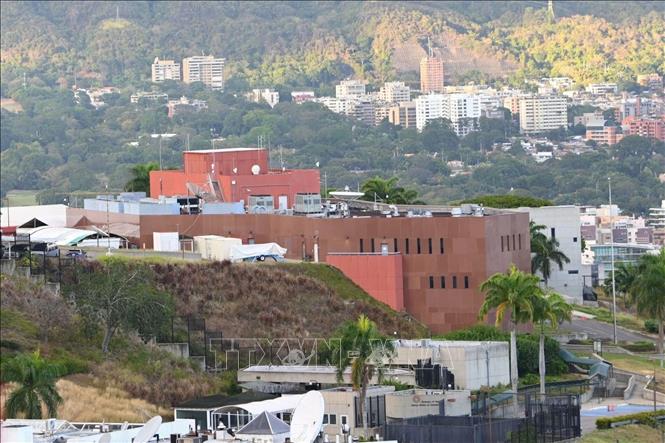Tòa nhà Đại sứ quán Mỹ ở Caracas, Venezuela. Ảnh: THX/TTXVN