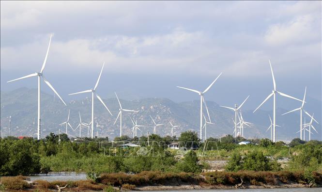 Khu vực phía Nam tỉnh Khánh Hòa có lợi thế rất lớn để phát triển các dự án điện gió. Ảnh: Nguyễn Thành – TTXVN