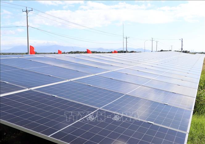 Dự án điện mặt trời Phước Thái do Tập đoàn Điện lực Việt Nam (EVN) đầu tư tại xã Phước Hữu đã được đưa vào vận hành. Ảnh: Công Thử - TTXVN