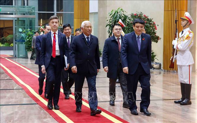 Chủ tịch Hội đồng châu Âu António Costa đến Hà Nội, bắt đầu thăm chính thức Việt Nam từ ngày 28 – 29/1/2026, theo lời mời của Chủ tịch nước Lương Cường. Ảnh: Phạm Kiên – TTXVN
