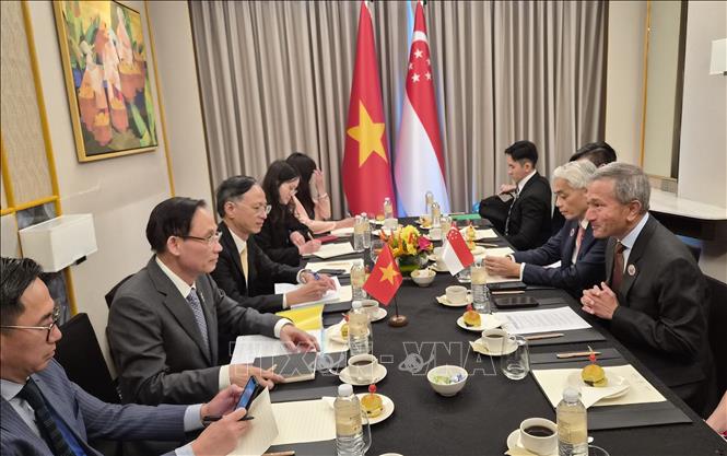 Quang cảnh buổi gặp song phương. Ảnh: Việt Dũng - PV TTXVN tại Philippines